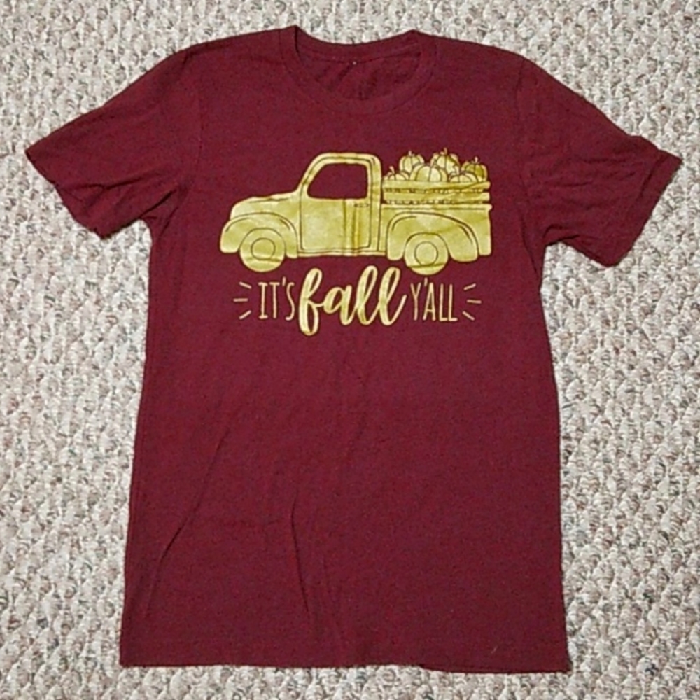 It's fall yall pumpkin truck tshirt